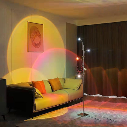 5-Head Projector Floor Lamp