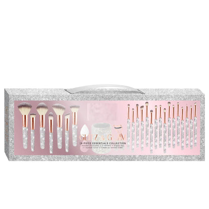 Glitz & Glam | SILVER 28pc Essentials Collection Brush Set