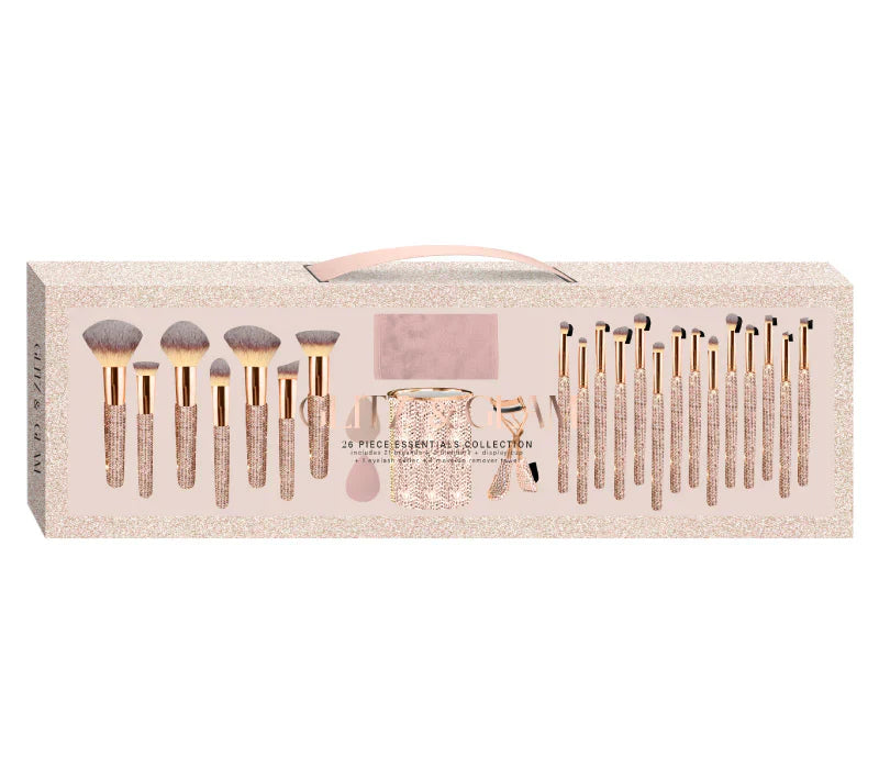 Glitz & Glam | CHAMPAGNE 28pc Essentials Collection Brush Set