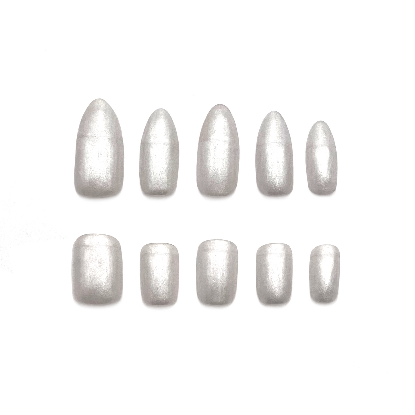 [PREORDERS ONLY] Pearl White Clip-on Nails