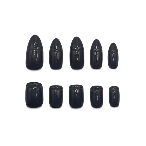 [PREORDERS ONLY] Black Clip-on Nails