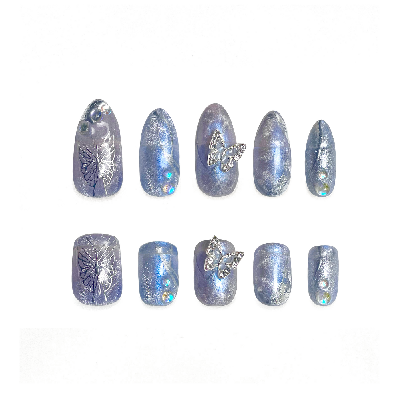 [PREORDERS ONLY] Butterfly's Curse Clip-on Nails