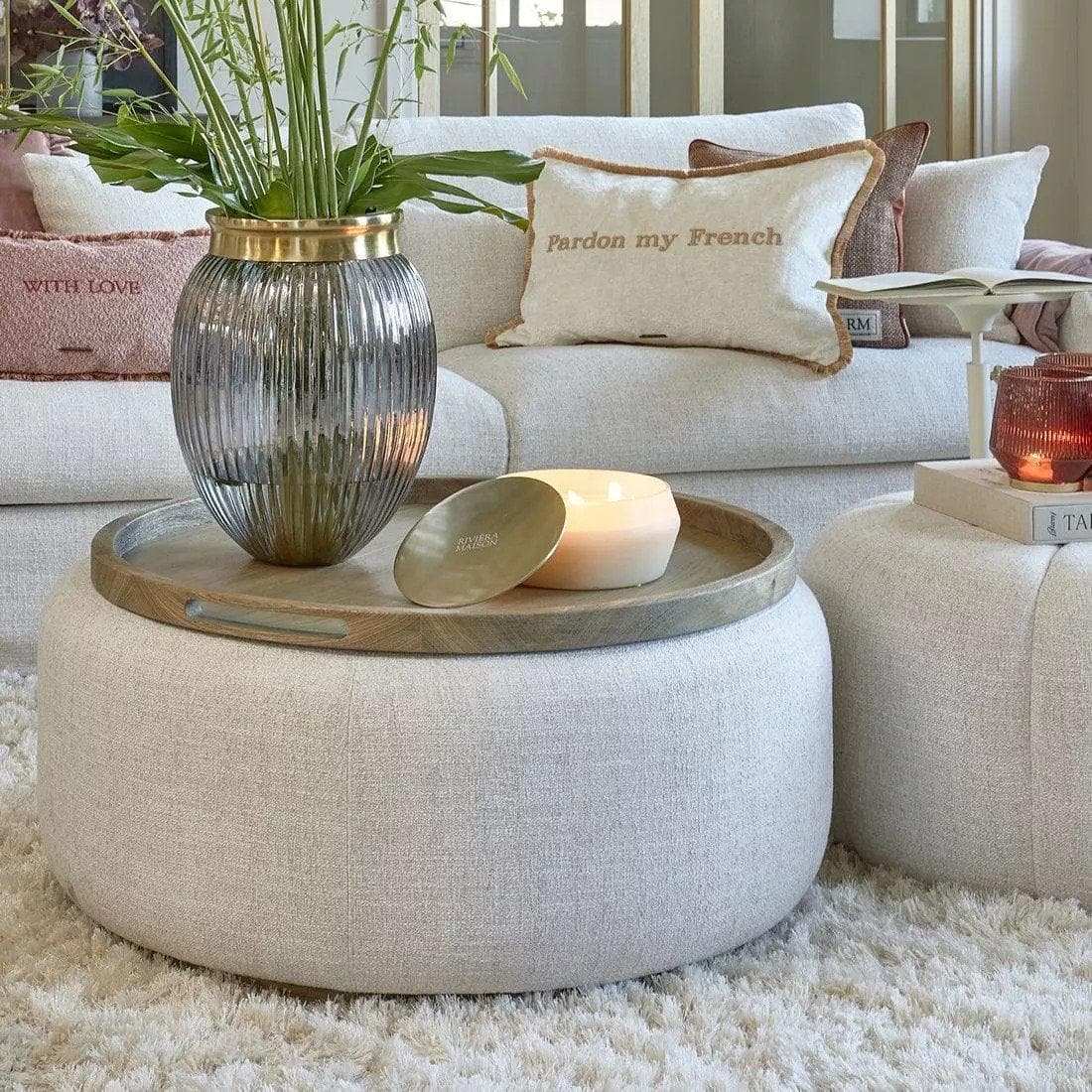 Storage Coffee Table Ottoman