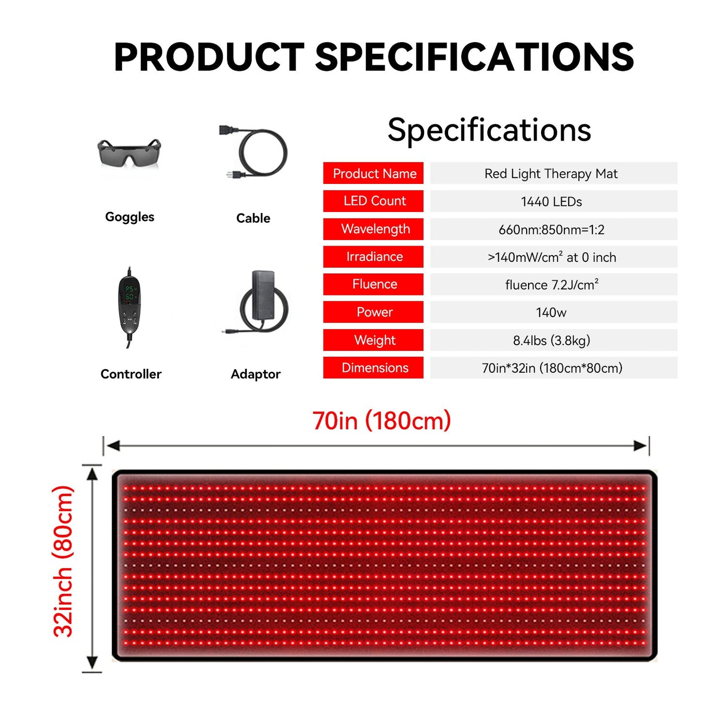 Red Light Therapy Mat